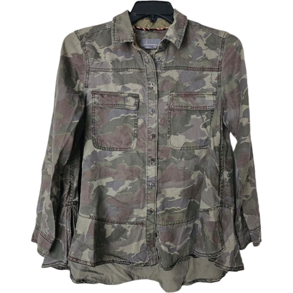 Anthropologie Tops - Anthropologie‎ Montana Camo Buttondown Shirt Size 10
